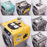 Washer Machine Linen Dust Cover and Storage with Kawaii Cartoon Cat - JUMBO EARS