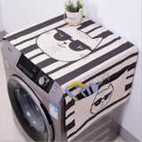 Washer Machine Linen Dust Cover and Storage with Kawaii Cartoon Cat - JUMBO EARS