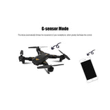 Visuo Foldable Video Drone with WiFi FPV 0.3MP or 2MP Camera - JUMBO EARS