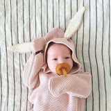 Autumn New Romper Bunny Ears Knitted Baby Sleeping Bag - JUMBO EARS