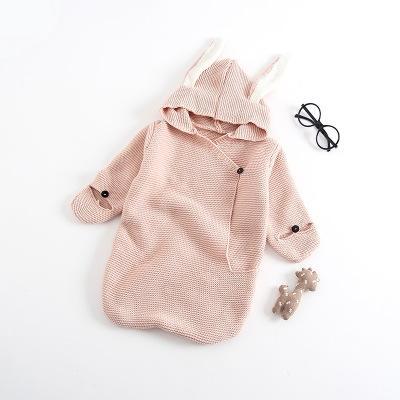 Autumn New Romper Bunny Ears Knitted Baby Sleeping Bag - JUMBO EARS