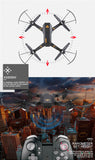 Visuo Foldable Video Drone with WiFi FPV 0.3MP or 2MP Camera - JUMBO EARS